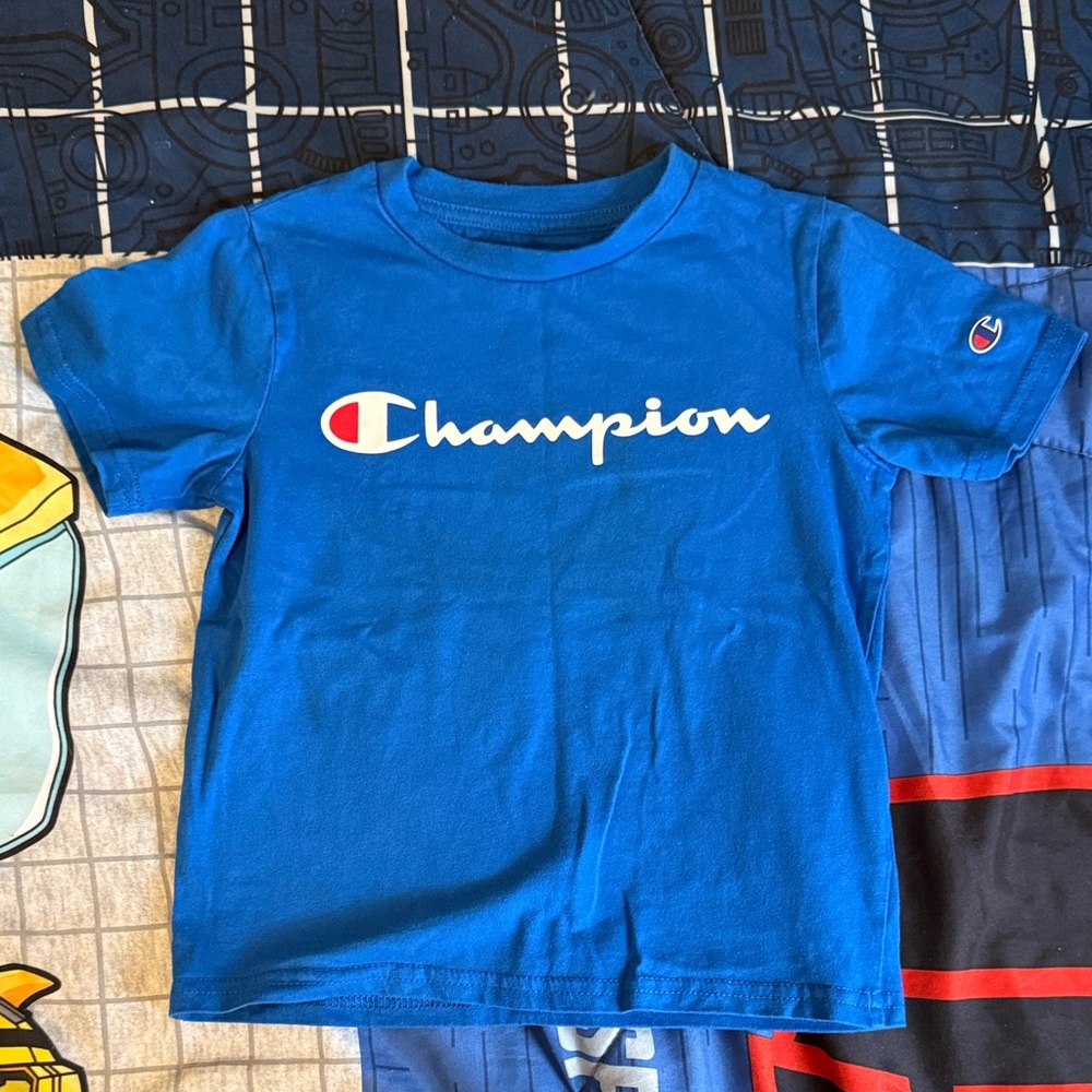 Champion Kids Bright Blue Short Sleeve Tee